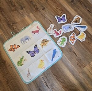 Lovevery Matching Critters Set | Montessori Quilted Pocket Game
